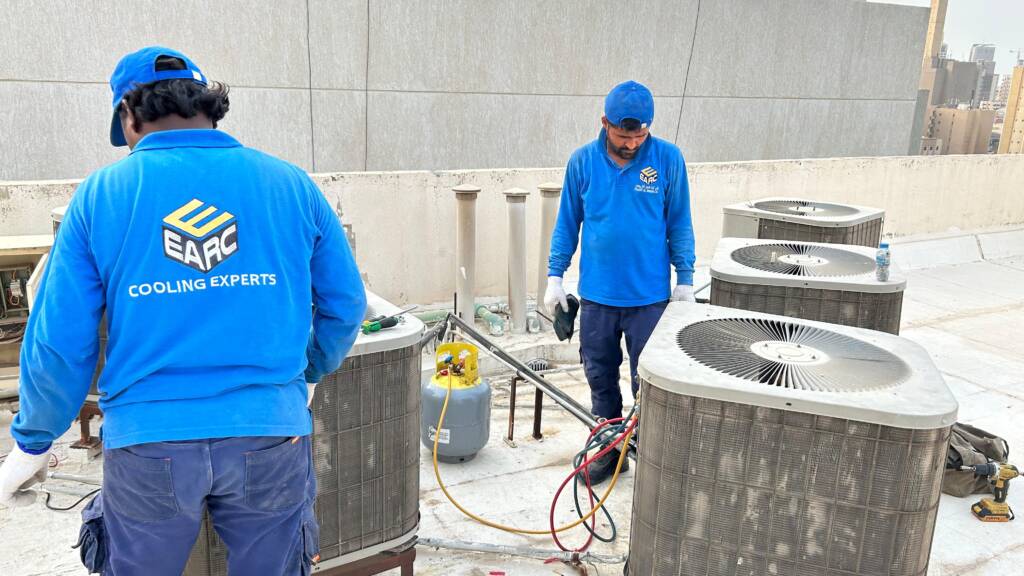 AC compressor replacement technician in Hawally, Kuwait